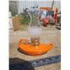 Image 2 : miniature orange alladin style oil lamp