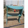 Image 1 : small drop leaf green side table - 22"Lx9"Wx24"H (21"W with leafs)
