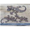 Image 1 : 3 pc metal lizard wall hangers