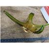 Image 1 : large vintage yellow to green stretch glass/art glass