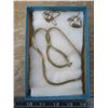 Image 1 : vintage necklace stamped 14K G.F. (gold filled) (24 grams) and picture frame locket