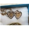 Image 5 : vintage necklace stamped 14K G.F. (gold filled) (24 grams) and picture frame locket