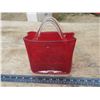 Image 1 : ruby red glass purse
