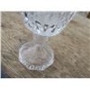 Image 3 : vintage cut glass vase with rose design