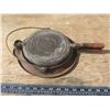 Image 1 : antique Canadian made cast iron waffle maker