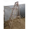 Image 1 : vintage 8ft wooden ladder
