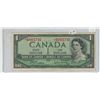 Image 1 : 1954 Canadian replacement 1 dollar bill - Beattie/Rasminsky - *B/M 0921745