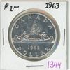 Image 1 : 1963 Canadian voyageur silver dollar