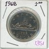 Image 1 : 1968 Canadian voyageur nickel dollar