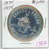Image 1 : 1975 "Calgary" Canadian silver dollar