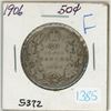 Image 1 : 1906 Canadian silver 50 cent coin