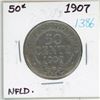 Image 1 : 1907 NFLD Canadian silver 50 cent coin