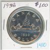 Image 1 : 1938 Canadian silver voyageur dollar