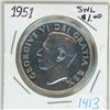 Image 1 : 1951 Canadian silver voyageur dollar