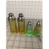 Image 1 : ANTIQUE DEPRESSION GLASS SALT AND PEPPER SHAKERS