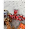 Image 2 : MISC LOT COME CANS SOME FULL CARVED LOON VINTAGE STRAWS ETC
