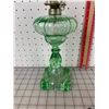 Image 2 : VINTAGE GREEN OIL LAMP