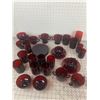 Image 1 : VINTAGE RUBY RED GLASS LOT