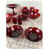Image 2 : VINTAGE RUBY RED GLASS LOT
