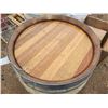 Image 3 : Large oak barrel - 35"x26"W