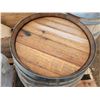 Image 3 : Large oak barrel - 35"x26"W