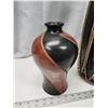 Image 2 : Decorative Drum & Clay Vase - signed