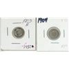 Image 1 : 2 Canadian silver 5 cent coins - 1903 & 1904