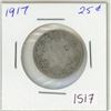 Image 1 : 1917 Canadian silver 25 cent coin