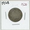 Image 1 : 1928 Canadian silver 25 cent coin