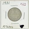 Image 1 : 1931 Canadian silver 25 cent coin