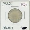 Image 1 : 1932 Canadian silver 25 cent coin