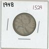 Image 1 : 1948 Canadian silver 25 cent coin