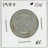 Image 1 : 1954 Canadian silver 50 cent coin