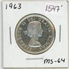 Image 1 : 1963 Canadian silver 50 cent coin
