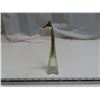 Image 3 : Avon Glass stylized Bird. White Glass with gold plastic head. Avon Glass Giraffe. White Glass body w