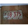 Image 1 : 1973 Farm Vehicle License Plate F18-375
