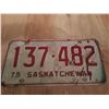 Image 1 : 1975 Passenger License Plate 137-482