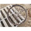 Image 2 : Antique steel wheel - 26" across