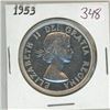 Image 1 : 1953 Canadian voyageur silver dollar