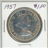 Image 2 : 1957 Canadian voyageur silver dollar