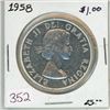 Image 1 : 1958 "British Colombia" Canadian silver dollar