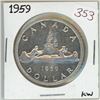 Image 1 : 1959 Canadian voyageur silver dollar