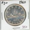 Image 1 : 1960 Canadian voyageur silver dollar