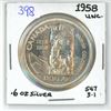 Image 1 : 1958 Canadian silver dollar- .6 oz silver
