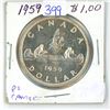 Image 1 : 1959 Canadian silver dollar