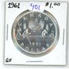 Image 1 : 1961 Canadian silver dollar