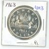 Image 1 : 1963 Canadian silver dollar