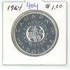 Image 1 : 1964 Canadian silver dollar
