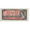 Image 1 : 1954 bank of Canada $2 replacement bill-B/B0379586
