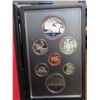 1981 royal Canadian mint year set with steam locomotive dollar